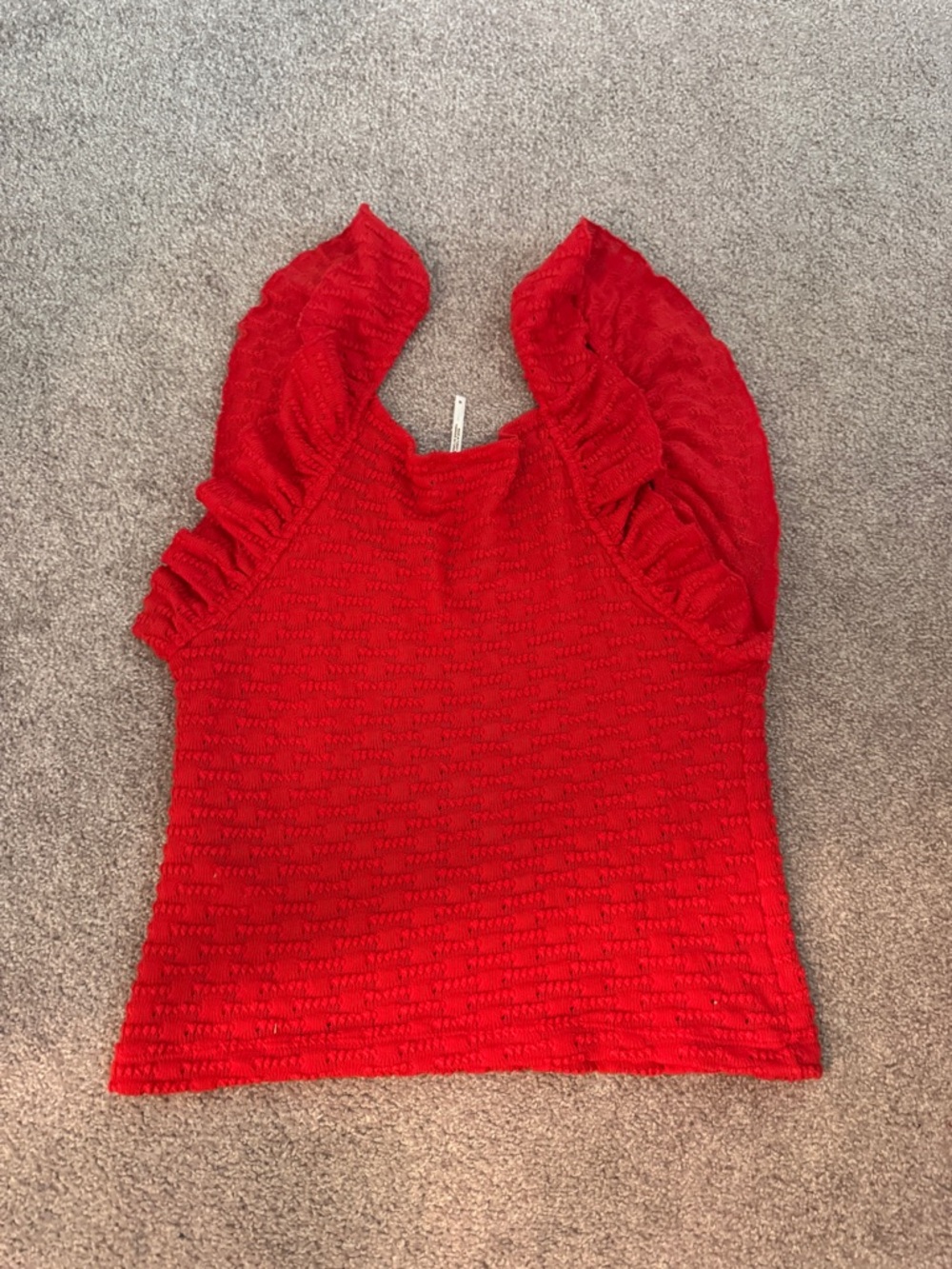 Red Free People Top - Picture 4 of 4